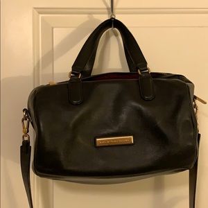 Marc by Marc Jacobs black leather barrel bag